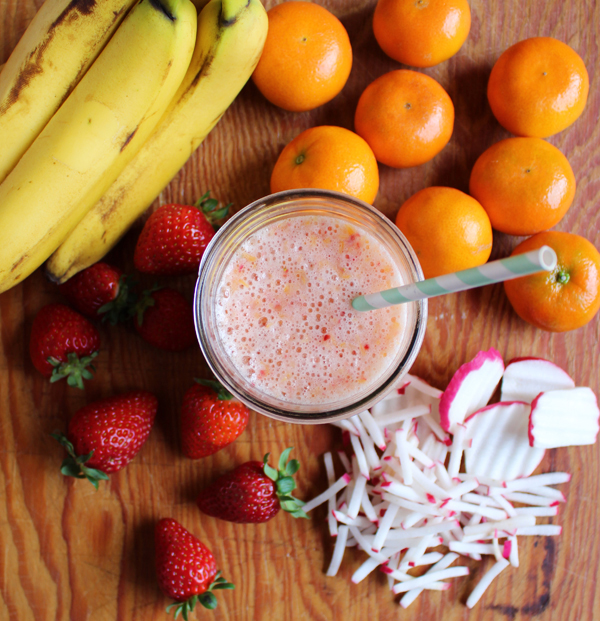 Ever Clever Mom PostRun Smoothie with Ready Radishes