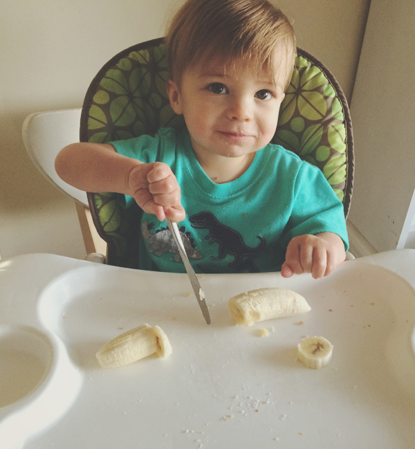 Montessori Kitchen Teaching Toddlers to Cut Fruit Ever Clever Mom