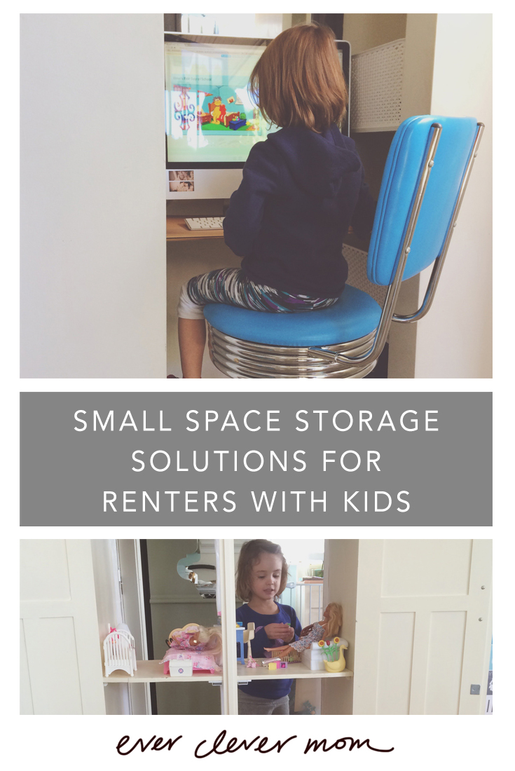 Small space storage solutions for renters with kids